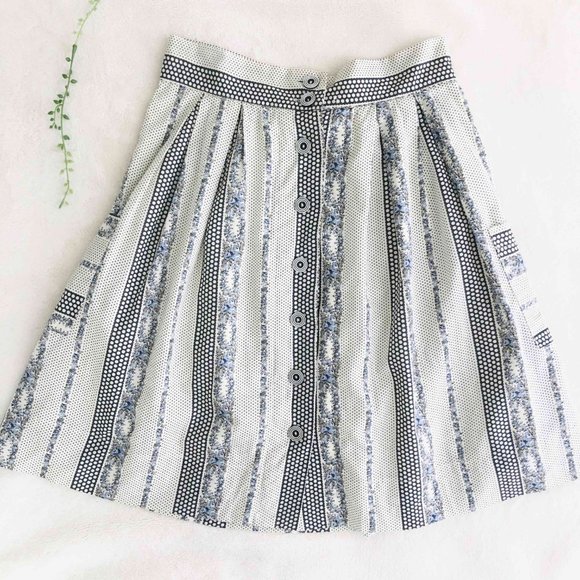 Anthropologie Comme Toi Midi Skirt Size Small - Picture 7 of 7
